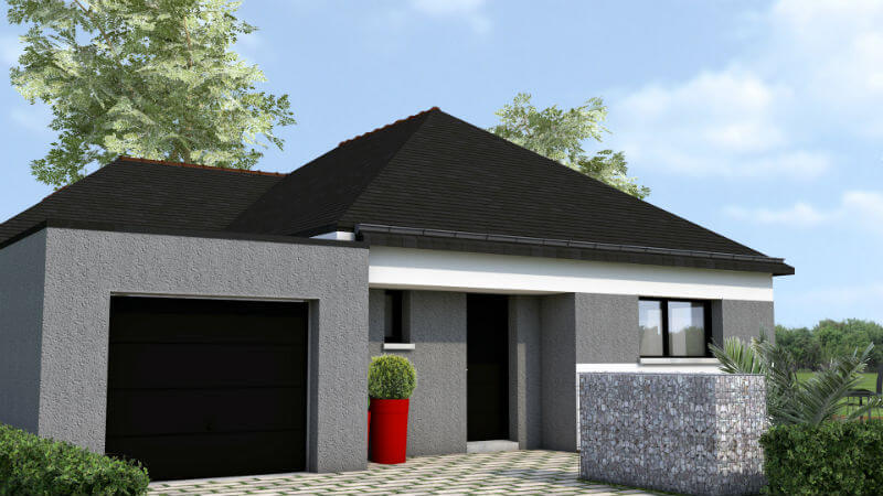 plain pied contemporain Taden