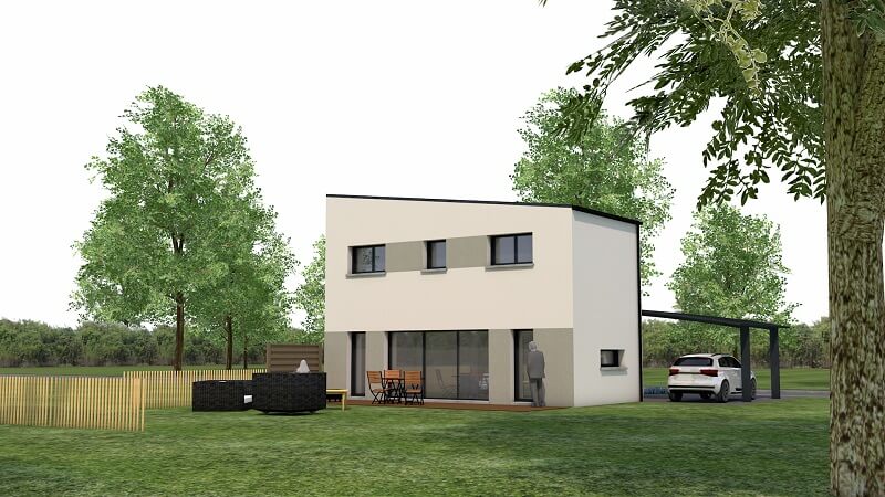 Maison Moderne 100m2 Avec Carport