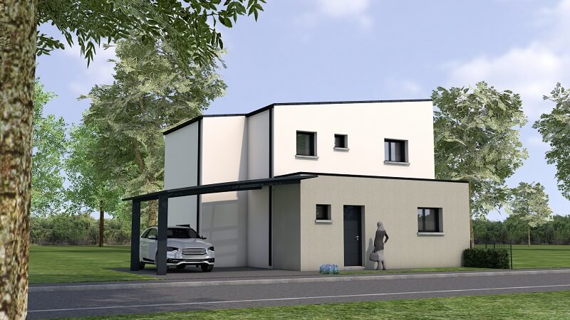 Maison Moderne 100m2 Avec Carport