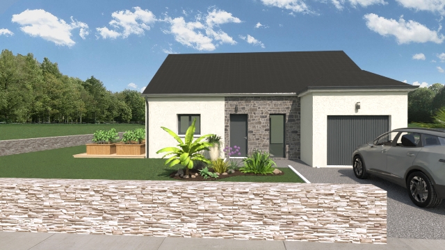 Programme Terrain + Maison Chatelaudren-plouagat