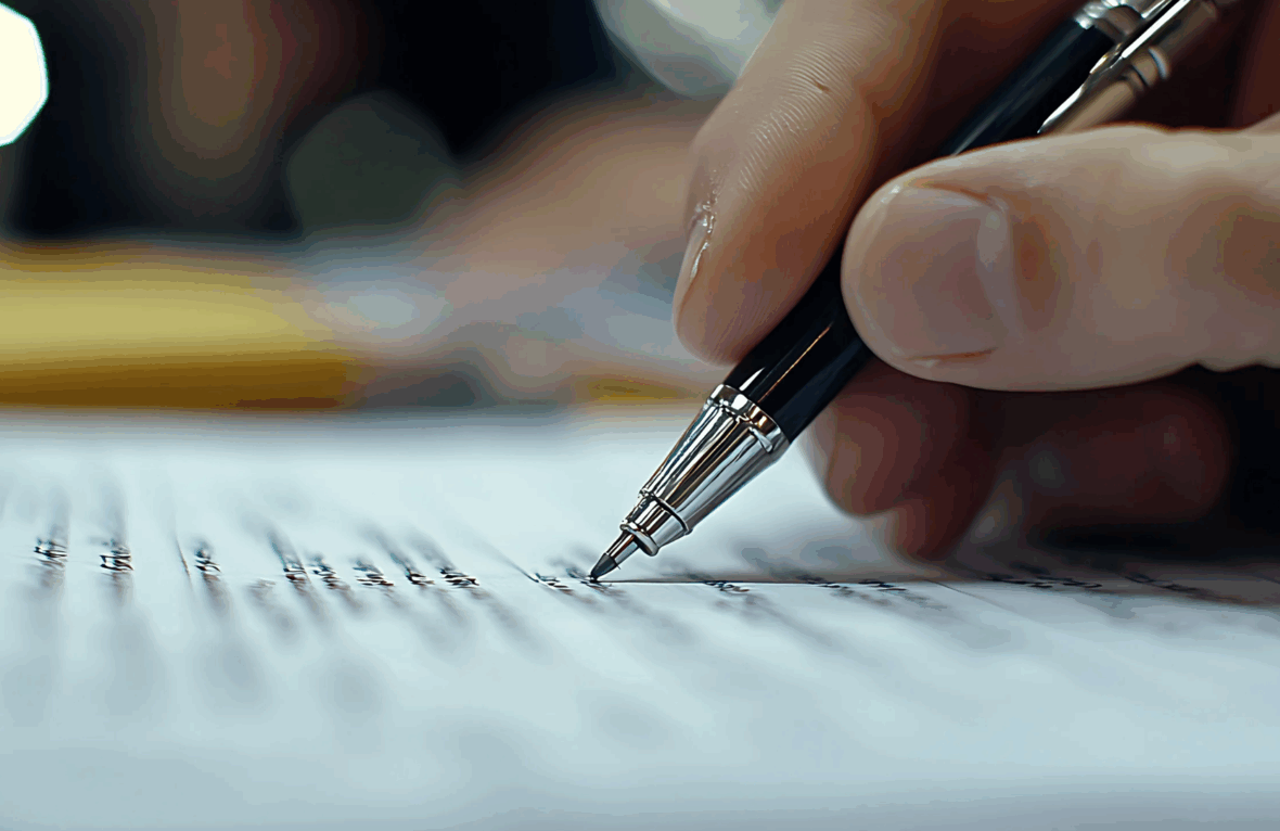 Signature d'un contrat de construction