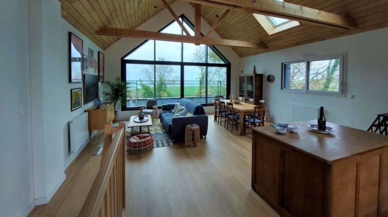 Maisons Contemporaine à bardage bois intérieur